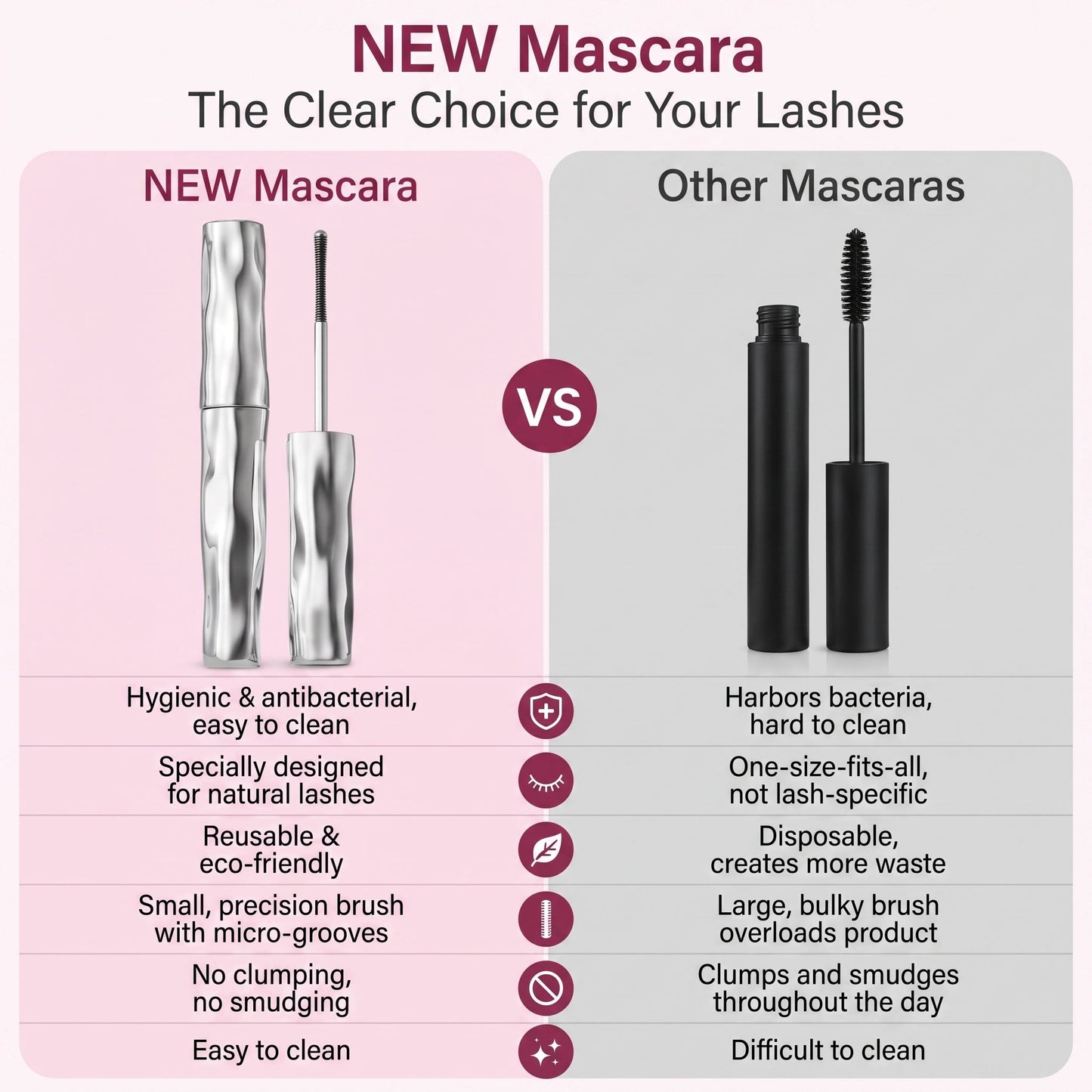 Professional Eyelash Brush – Separate, Lift & Define Every Lash